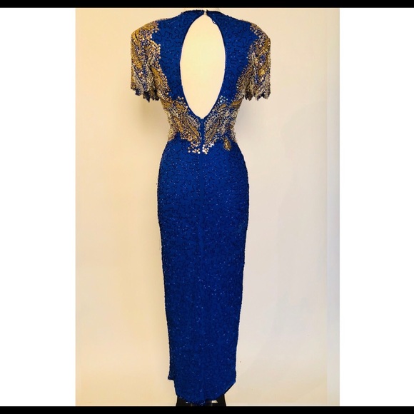 Dresses & Skirts - Vtg FULLY Beaded & Sequined Gown STUNNING!!!